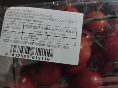 Pomodori a grappolo ciliegino 