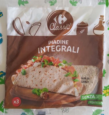 Piadine integrali Linea Classic Carrefour 