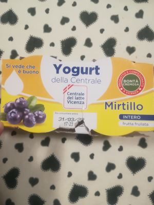 Yogurt della centrale mirtillo