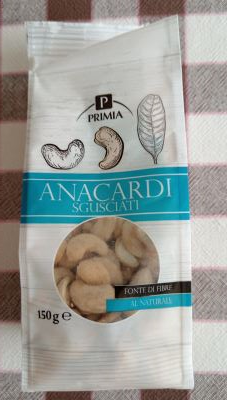 Anacardi sgusciati Primia 