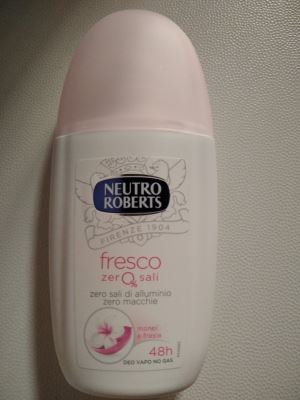 deodorante fresco zero sali Monoi e Fresia