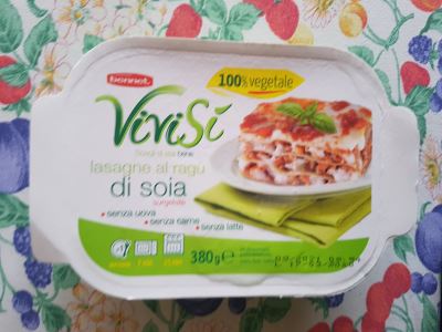 Lasagne con ragù di soia