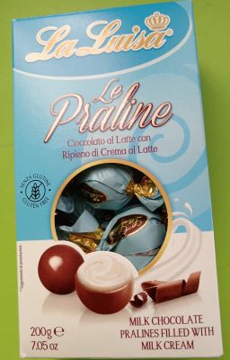 Praline di cioccolato al latte ripiene 