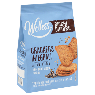 Crackers integrali --40% acidi grassi saturi 