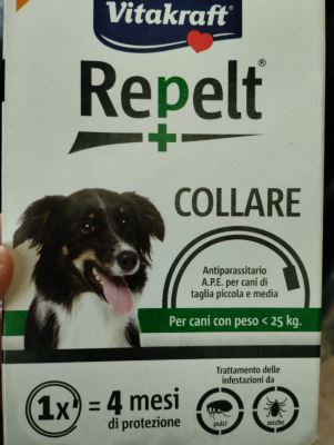 Repelt + collare per cani di piccola e media taglia 