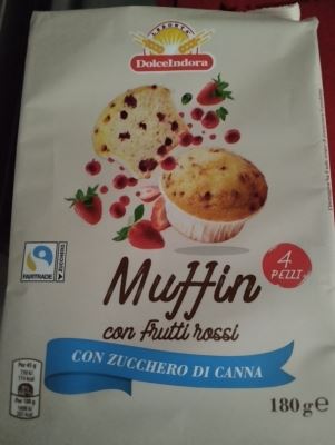 Muffin con frutti rossi