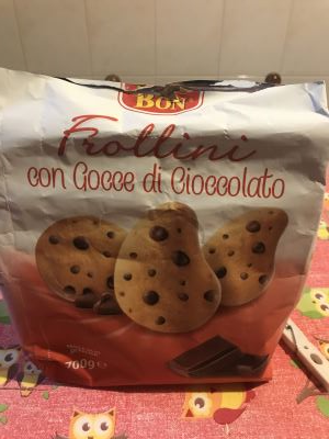 Frollini con gocce di cioccolato