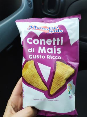 Patatine conetti di mais gusto ricco mambo kids