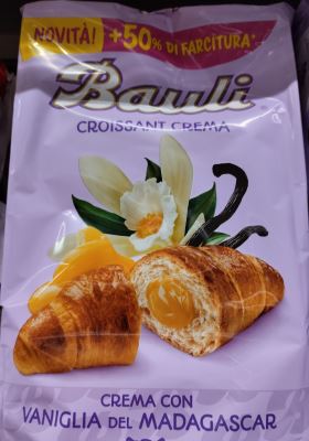 Croissant con vaniglia del madagascar