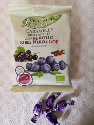 CARAMELLE BIO CON MIRTILLO, RIBES NERO E GOJI