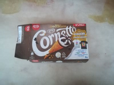 Cornetto panna e coccolato 