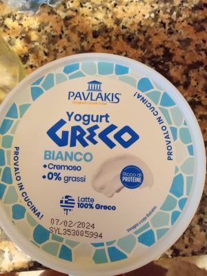 Yogurt greco bianco 0%grassi