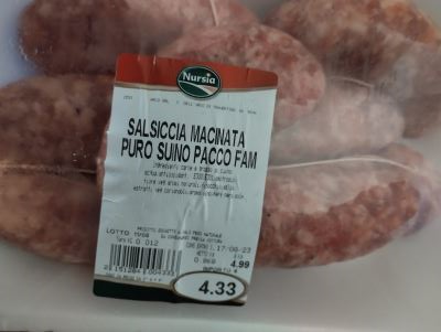 Salsiccia di puro suino