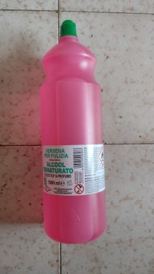 Alcool denaturato Verbena per pulizia