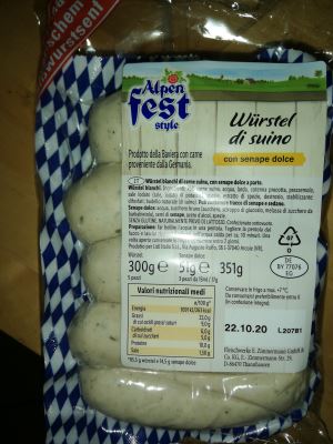 Wurstel tipici bavaresi con senape dolce Alpenfest - Da Lidl - Il Blog di  Petardo