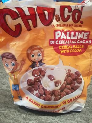 Palline di cereali al cacao